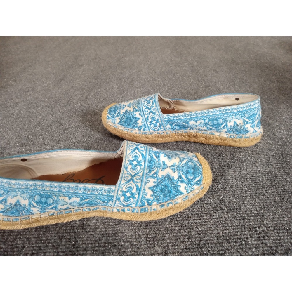 Brighton Espadrille Flats Blue Belina Bali Canvas Bella Capri - Women Size 6M - Picture 2 of 8